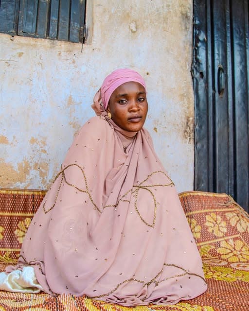 Portrait of Salamatu, a fistula survivor sharing her recovery story